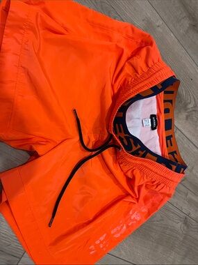 Like New Diesel Men's Double Waistband Swim Shorts Neon Orange Medium